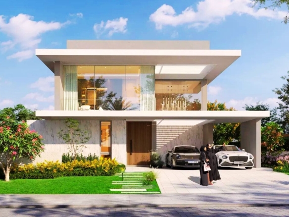 Luxury Waterfront Villas on Aura Island, Abu Dhabi by Eagle Hills